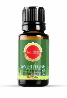 100% Pure Organic Sweet Fennel Organic Essential Oil 10ml